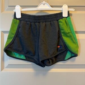 Aviator Nation Charcoal and Yellow Shorts